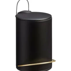 Best Pedaalemmer Zwart Goud Badkameraccessoires