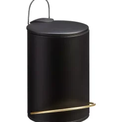 Best Pedaalemmer Zwart Goud Badkameraccessoires