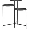 Hot Plantentafel Hoog Zwart Bijzettafels