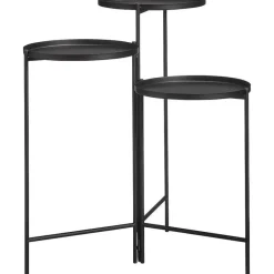 Hot Plantentafel Hoog Zwart Bijzettafels