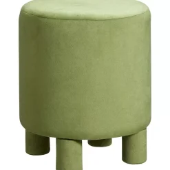 Clearance Poef Pontey Velvet Groen Stoelen