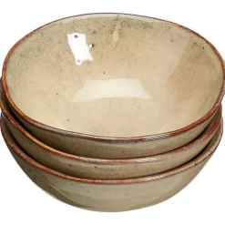 Cheap Schaal Glaze Beige - D9 Cm S/3 Schalen & Kommen