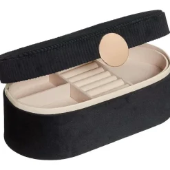 Best Sieradendoos Rib Zwart Decoratieve Opbergdozen