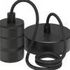Fashion Snoerpendel Elias Zwart - 6,5 Cm Snoerpendels