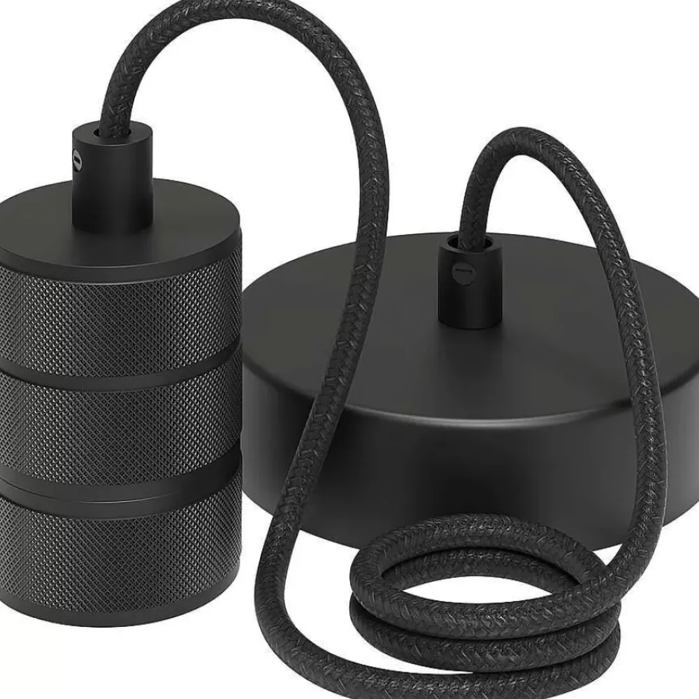 Fashion Snoerpendel Elias Zwart - 6,5 Cm Snoerpendels