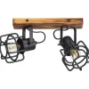 Discount Spot Wood 2-Lichts Zwart Spots