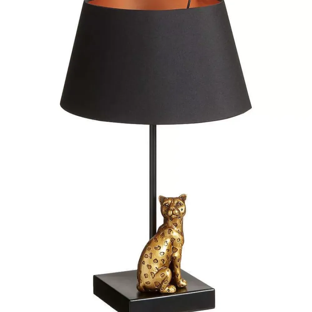 Discount Tafellamp Leopard Zwart Tafellampen