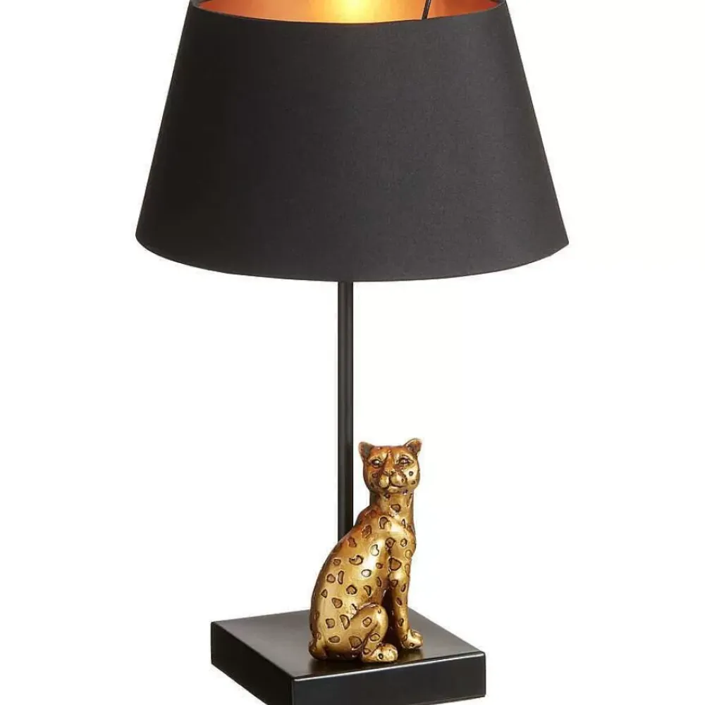 Discount Tafellamp Leopard Zwart Tafellampen