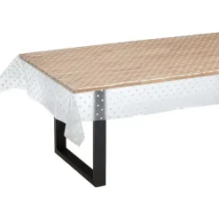 Store Tafelzeil Polka Transparant Tafeltextiel