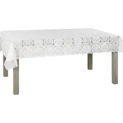 Best Tafelzeil Rosalie Wit Tafeltextiel