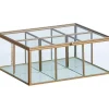 Hot Theedoos Glas Goud Placemats & Onderzetters