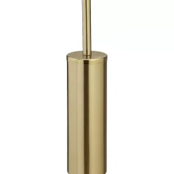 Clearance Toiletborstel Metaal Goud Badkameraccessoires