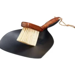Online Veger En Blik Hout Zwart Schoonmaken