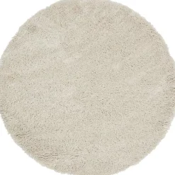 Discount Vloerkleed Cailou Wit - O 180 Cm Vloerkleden