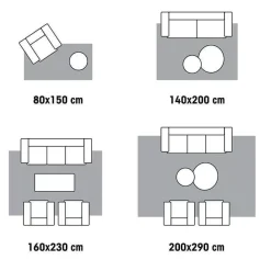 Best Sale Vloerkleed Niagara Olijf - 133X190 Cm Vloerkleden