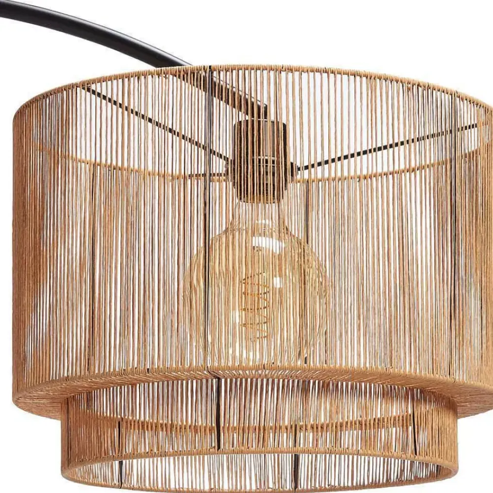 Discount Vloerlamp Cilen Zwart Bruin Vloerlampen