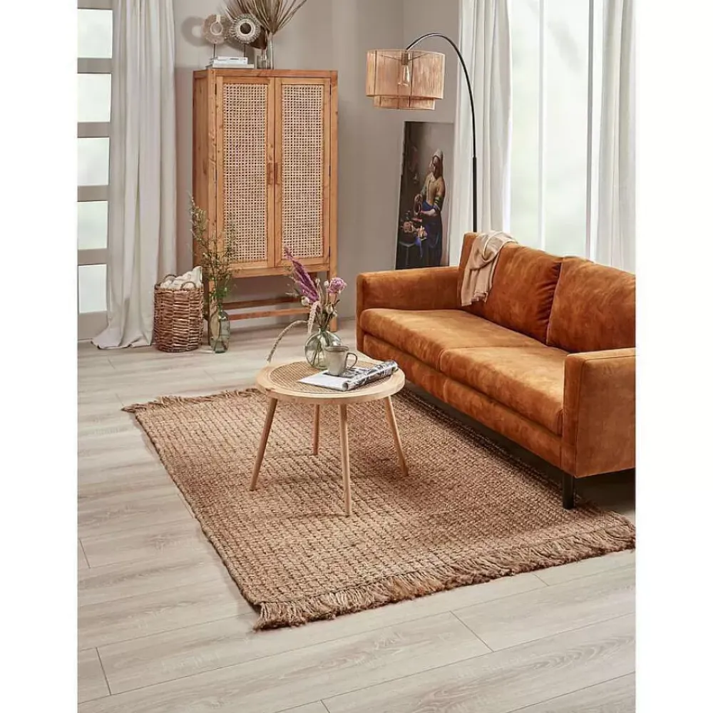 Discount Vloerlamp Cilen Zwart Bruin Vloerlampen