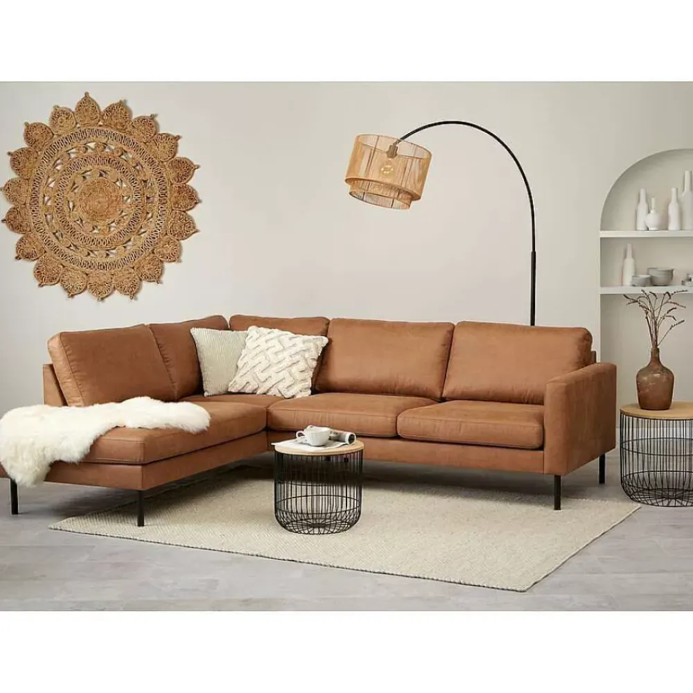 Discount Vloerlamp Cilen Zwart Bruin Vloerlampen