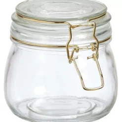 Best Sale Voorraadpot Glas Goud Voorraadpotten & Blikken
