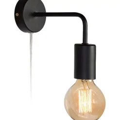 Discount Wandlamp Balor Zwart Wandlampen
