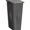 Sale Wasmand Rattan Ruit Antraciet 40L Wasmanden