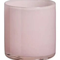 Discount Waxinelichthouder Glas Roze Waxinelichthouders